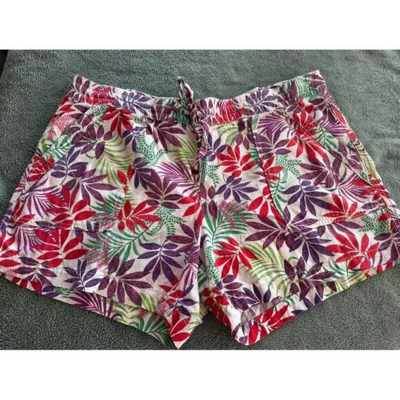 St. John's Bay Pants - St John’s Bay Tropical Linen Blend Shorts XL Drawstring Summer Beach